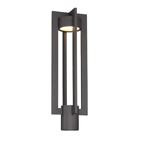 Dweled Chamber 20in LED Outdoor Post Light 3000K in Bronze PM-W486
